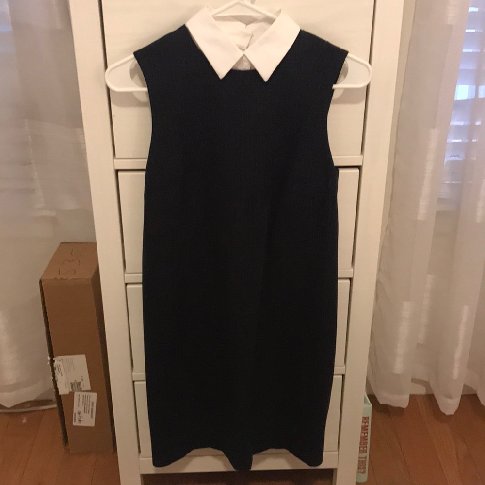 Theory Collared Black Dress